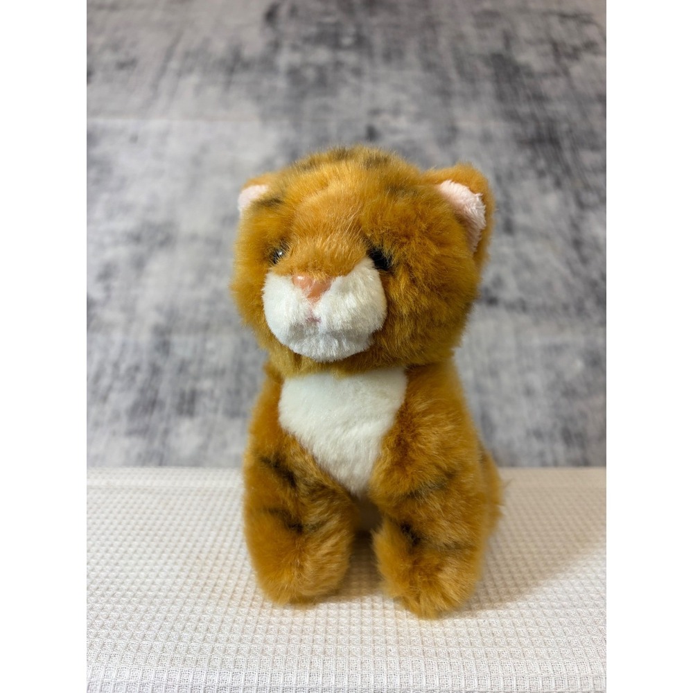 Adventure Planet Tiger Cub Plush Stuffed Animal Orange Black Striped Small 6.5in